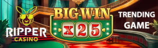 Ripper Casino - 25 No Deposit Free Spins Bonus Code on Big Win x25