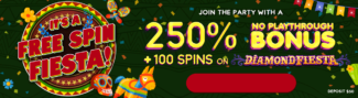 Raging Bull Casino - 250% Bonus Code + 100 Free Spins on Diamond Fiesta