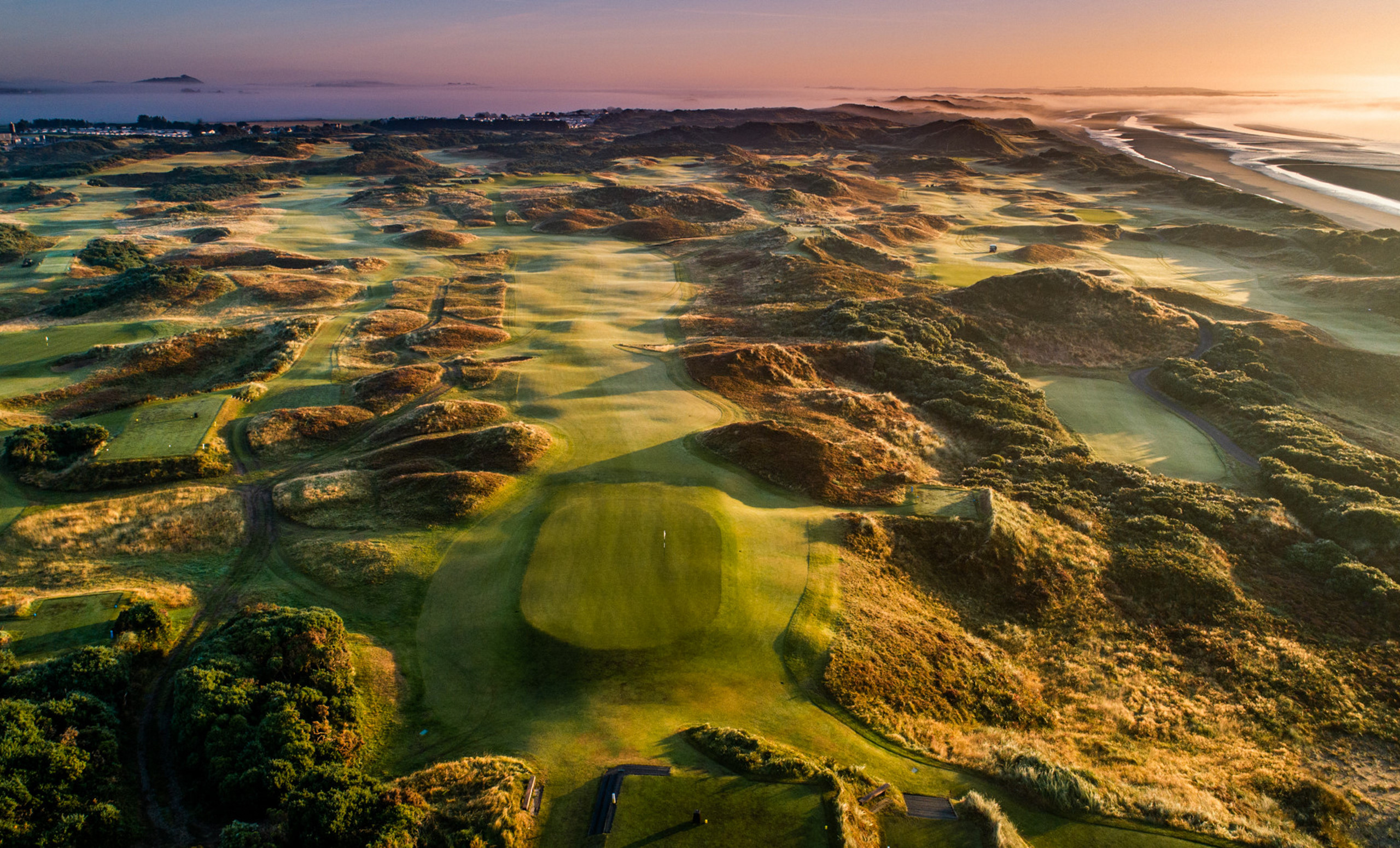 Royal County Down Links Overlooking sea