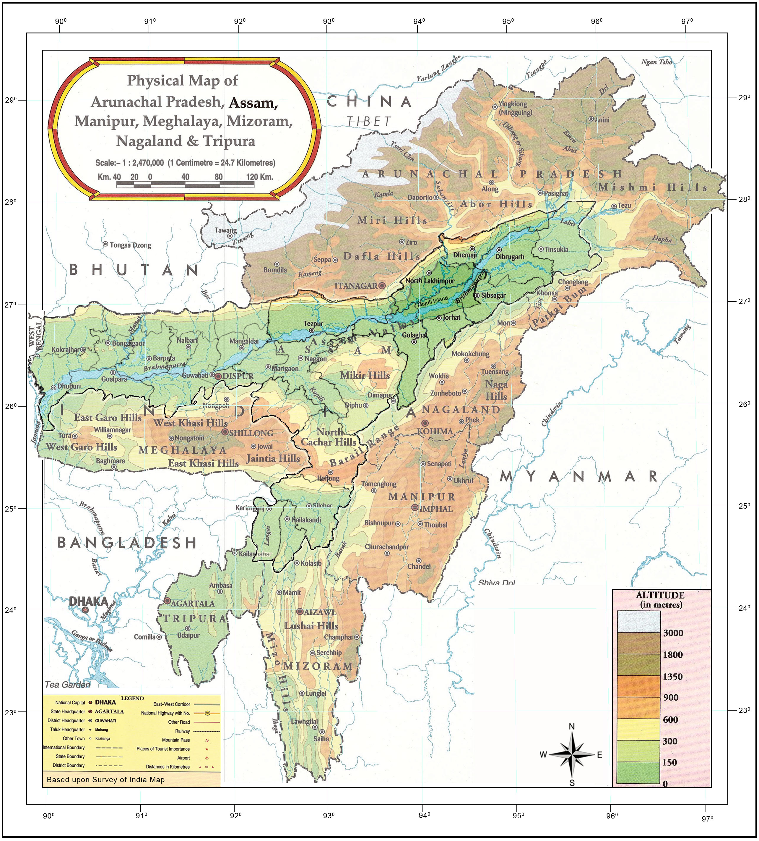 North East India Map With States | Sexiz Pix