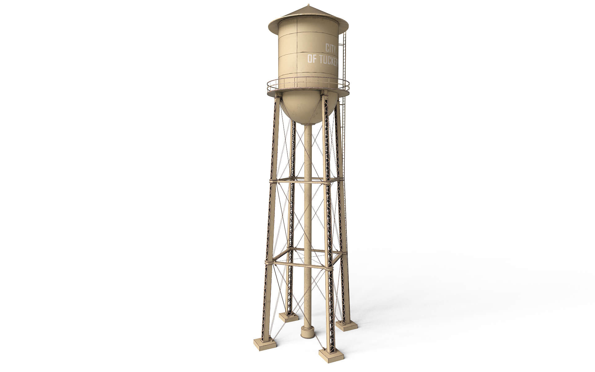 Old Water Tower 3D Model