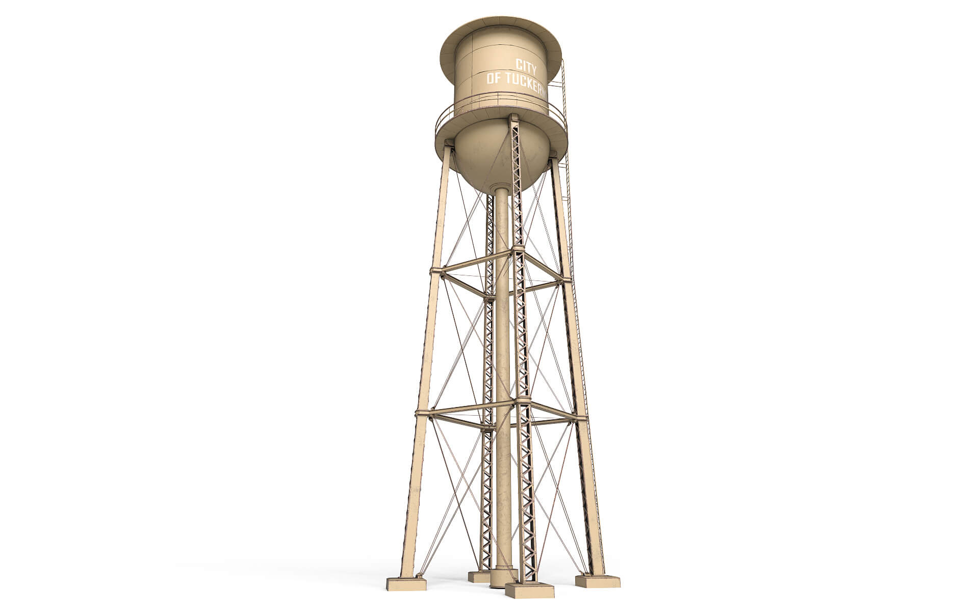 Old Water Tower 3D Model