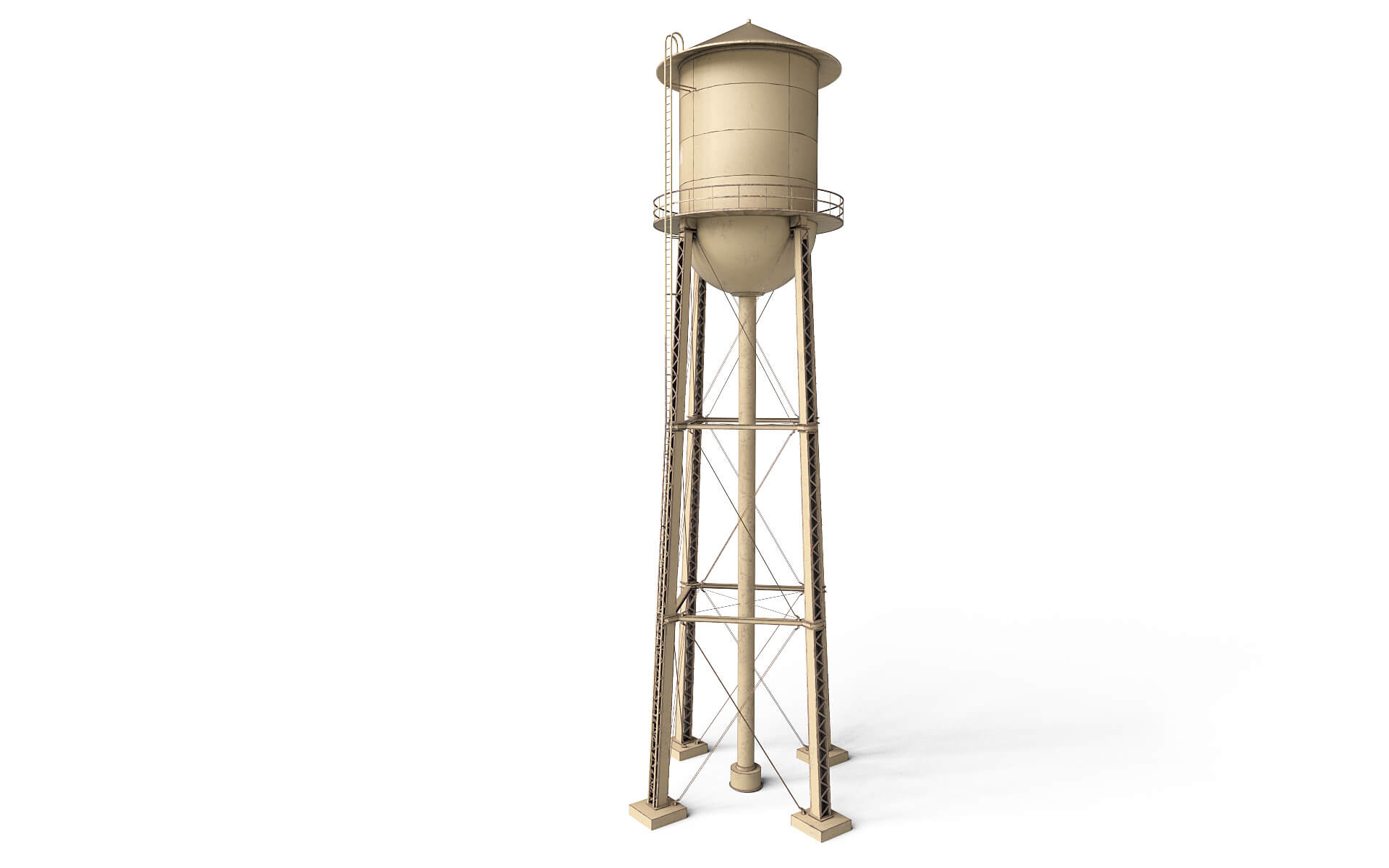 Old Water Tower 3D Model