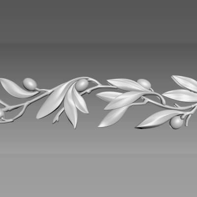 Olive Branch 3D Model