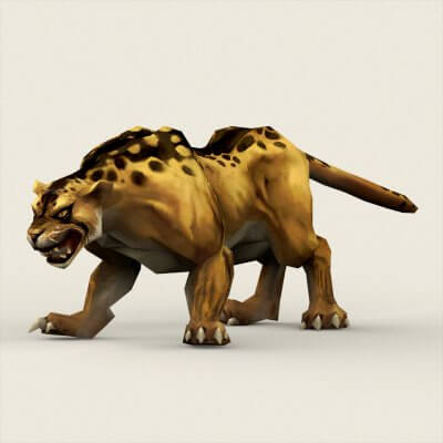 Fantasy Leopard 3D Model