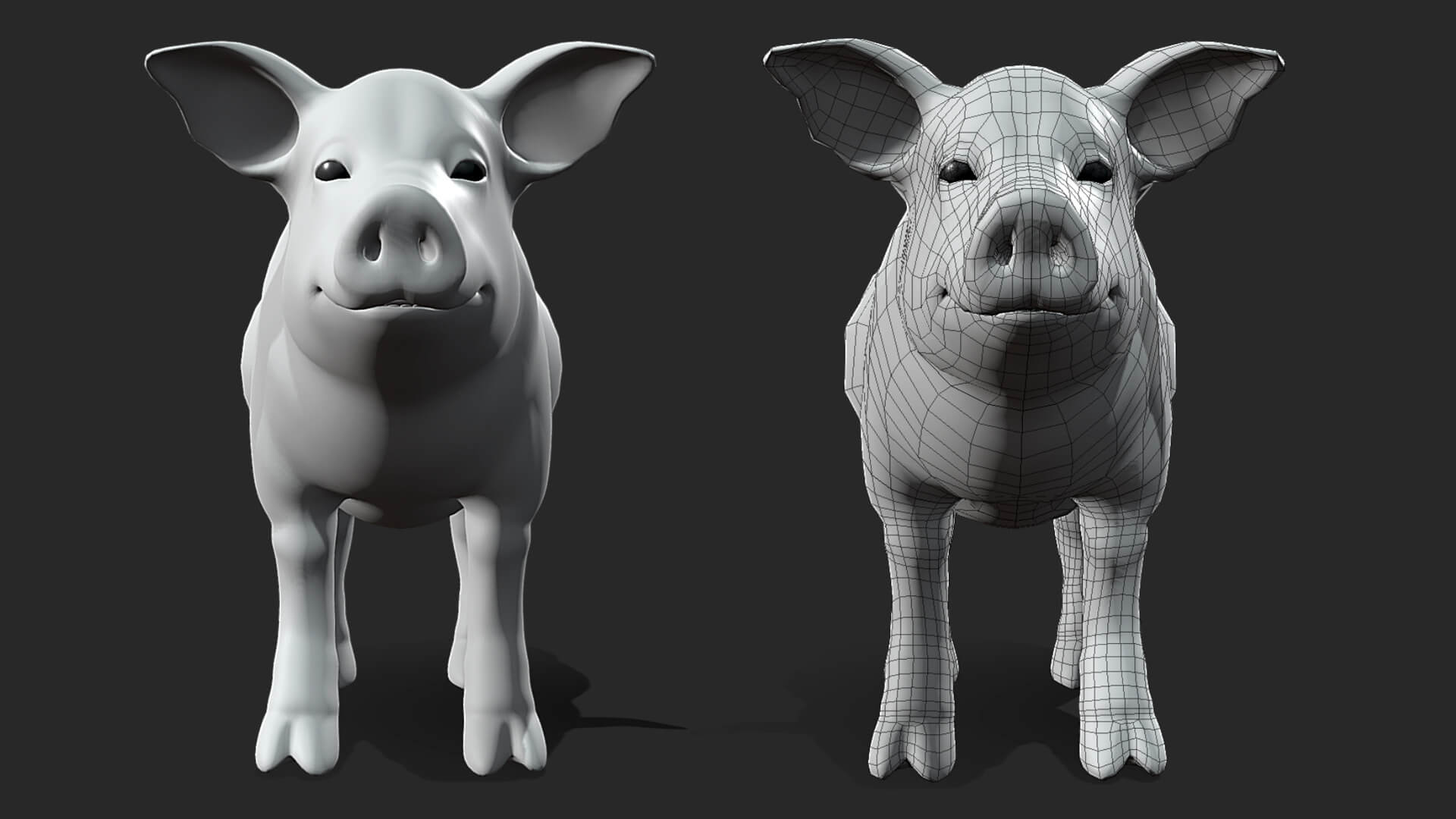 Piglet Baby Pig 3D Model