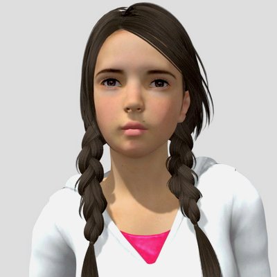 Little Girl 2 3D Model