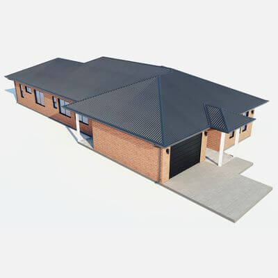 Brick House 1 3D Model