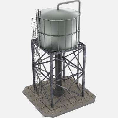 Water Tank 3D Model