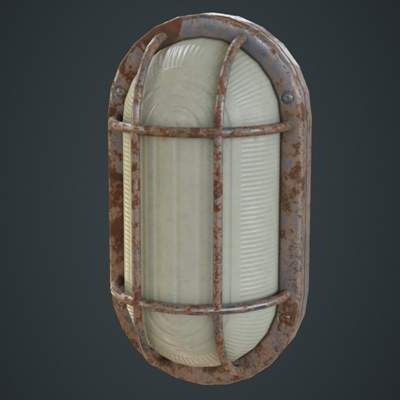 Bulkhead Light 1D 3D Model