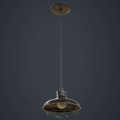 Hanging Lamp 1C 3D Model