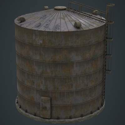 Silo (old) 3D Model