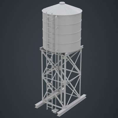 Water Tank 3D Model