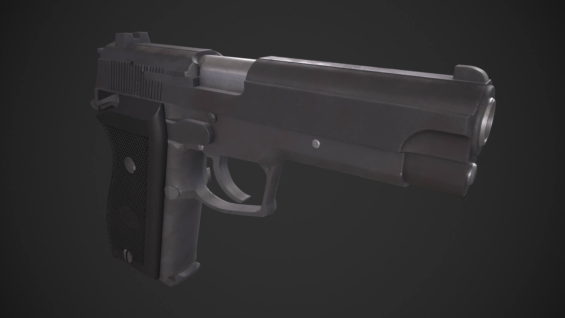 DP51 Semi-Automatic Pistol 3D Model