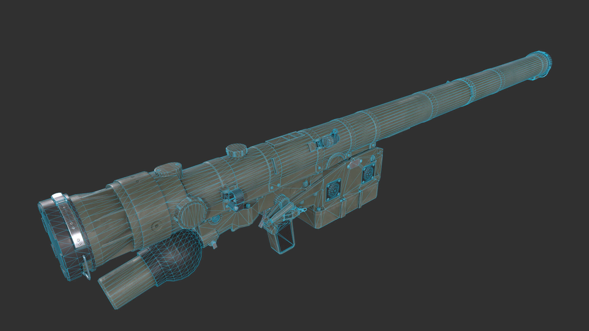 Igla 9K38 Missile Launcher 3D Model