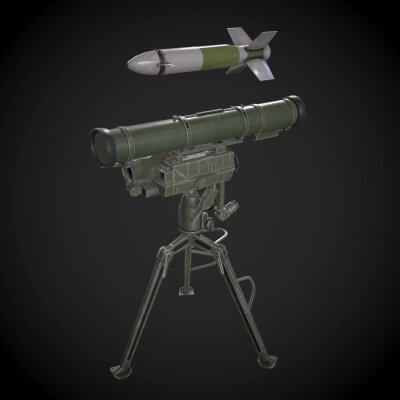 9M133 Kornet 3D Model