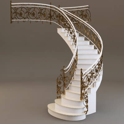 Stairs 1 3D Model