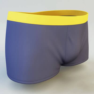 Boxer Briefs 3D Model