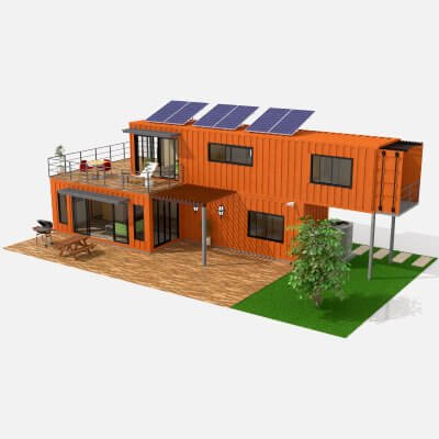 Container Villa 3D Model