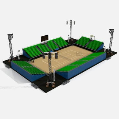 Tennis Stadium 3D Model