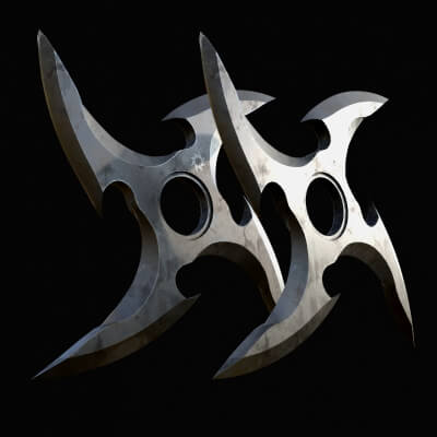 Shuriken Ara Ara 3D Model