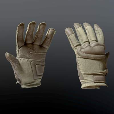 Military Gloves 3D Model