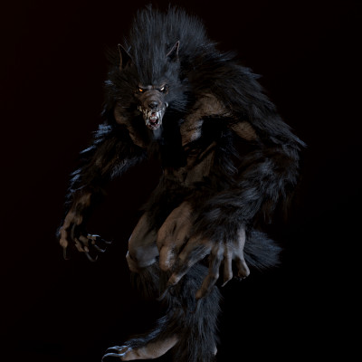 Werewolf Game Ready 3D Model