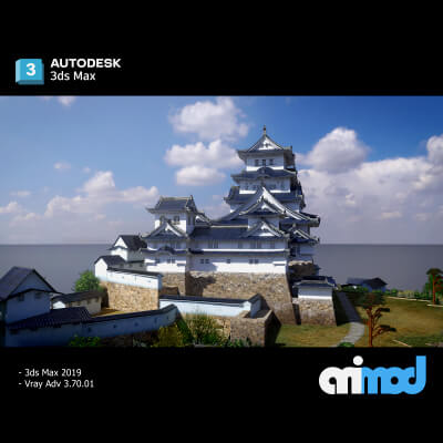 Japanese Castle 3D Model