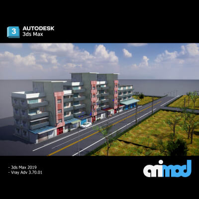 Tw Street 010 3D Model