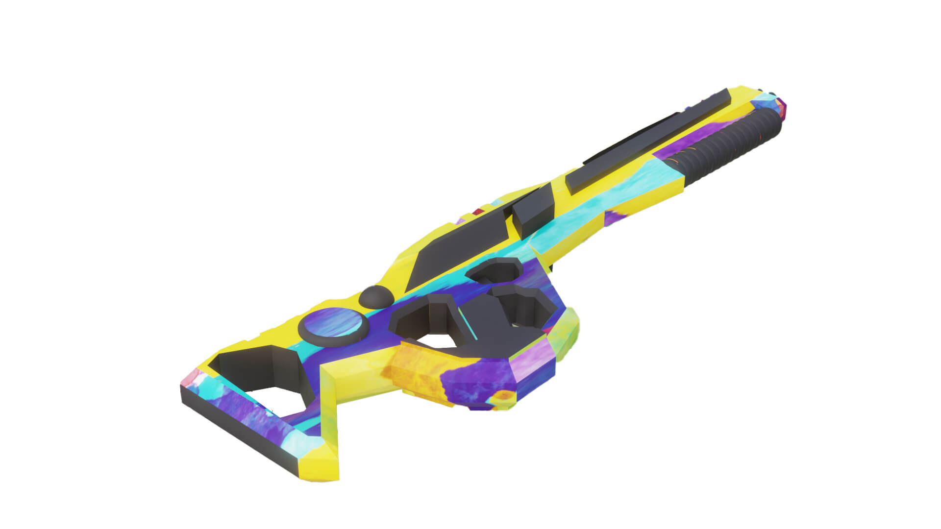 Modern Abstract Sci-Fi Gun 3D Model