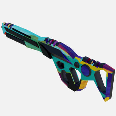 Modern Abstract Sci-Fi Gun