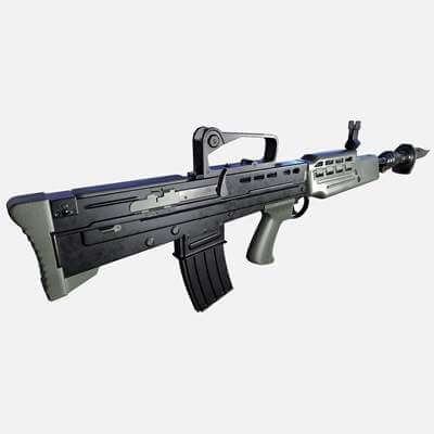 L85A2 British Assault Rifle 3D Model