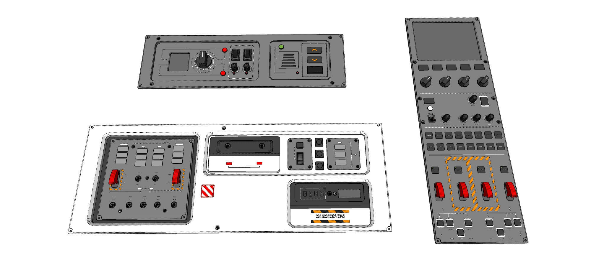 Dashboard Parts Collection 1 3D Model