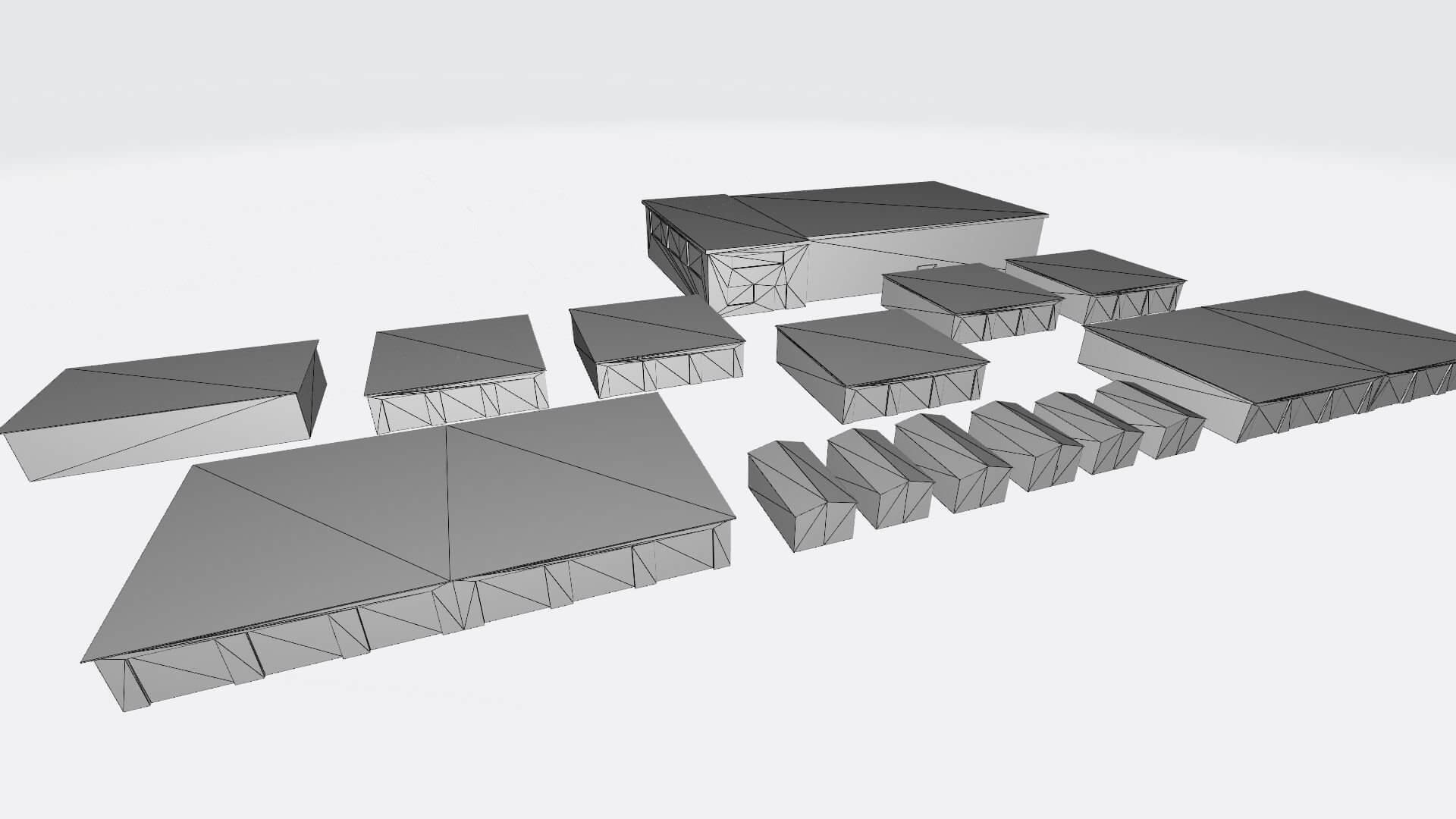 old Garage Pack 3D Model