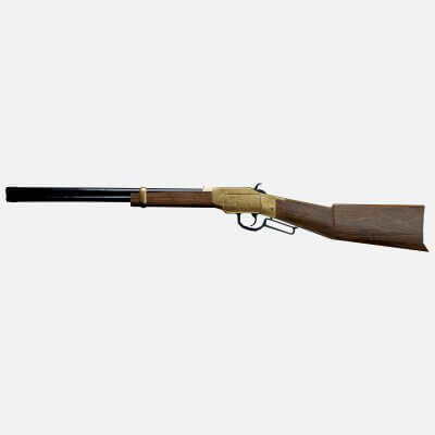 Rifle Western 01 3D Model