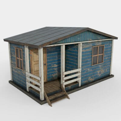 Worn Shed 3D Model