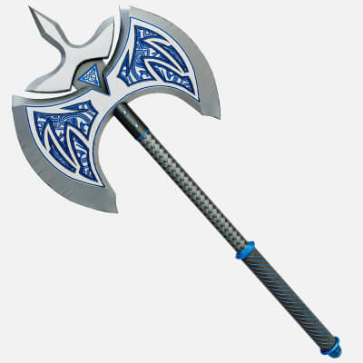 Battle Axe 04 3D Model