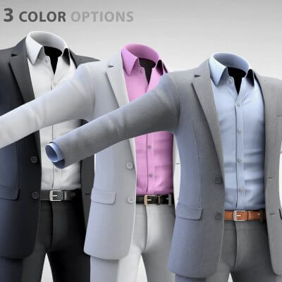 Men Suit 3 Colors