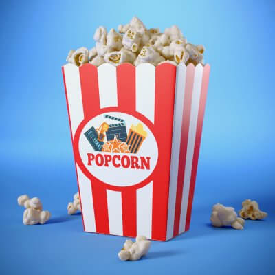 Popcorn Box 3D Model