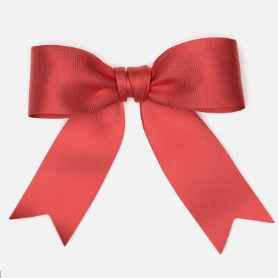 Red Gift Bow 3D Model