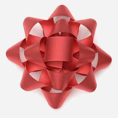 Red Gift Bow 3D Model