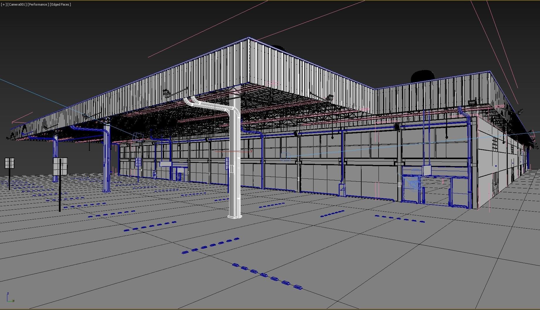 Warehouse 3D Model