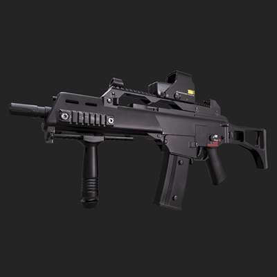 Heckler & Koch G36C Assault Rifle 3D Model