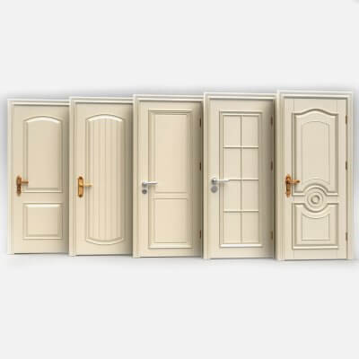 Interior Doors Pack 3D Model