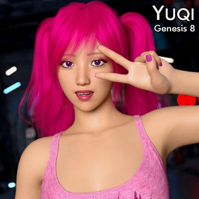 FXY Yuqi Character for Genesis 8 Female Daz Content