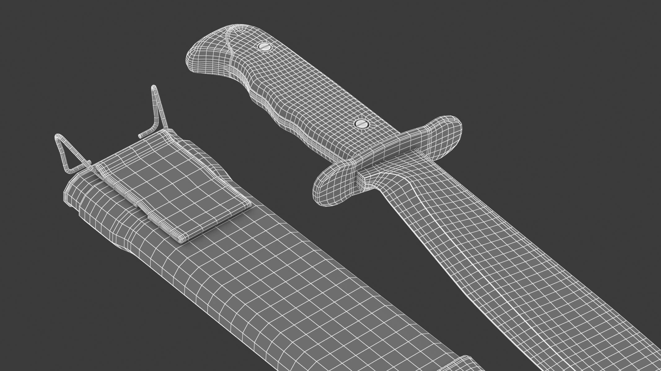 Bolo Knife 3D Model