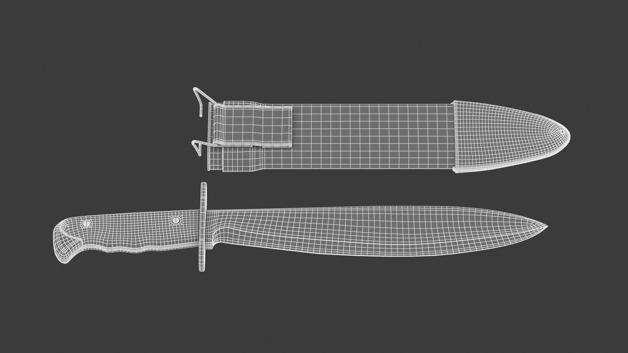 Bolo Knife 3D Model