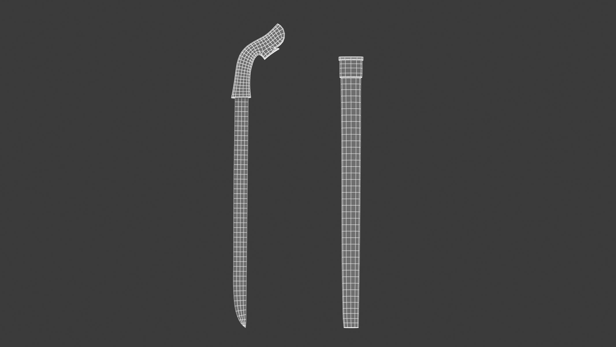 Luwuk Sword 3D Model