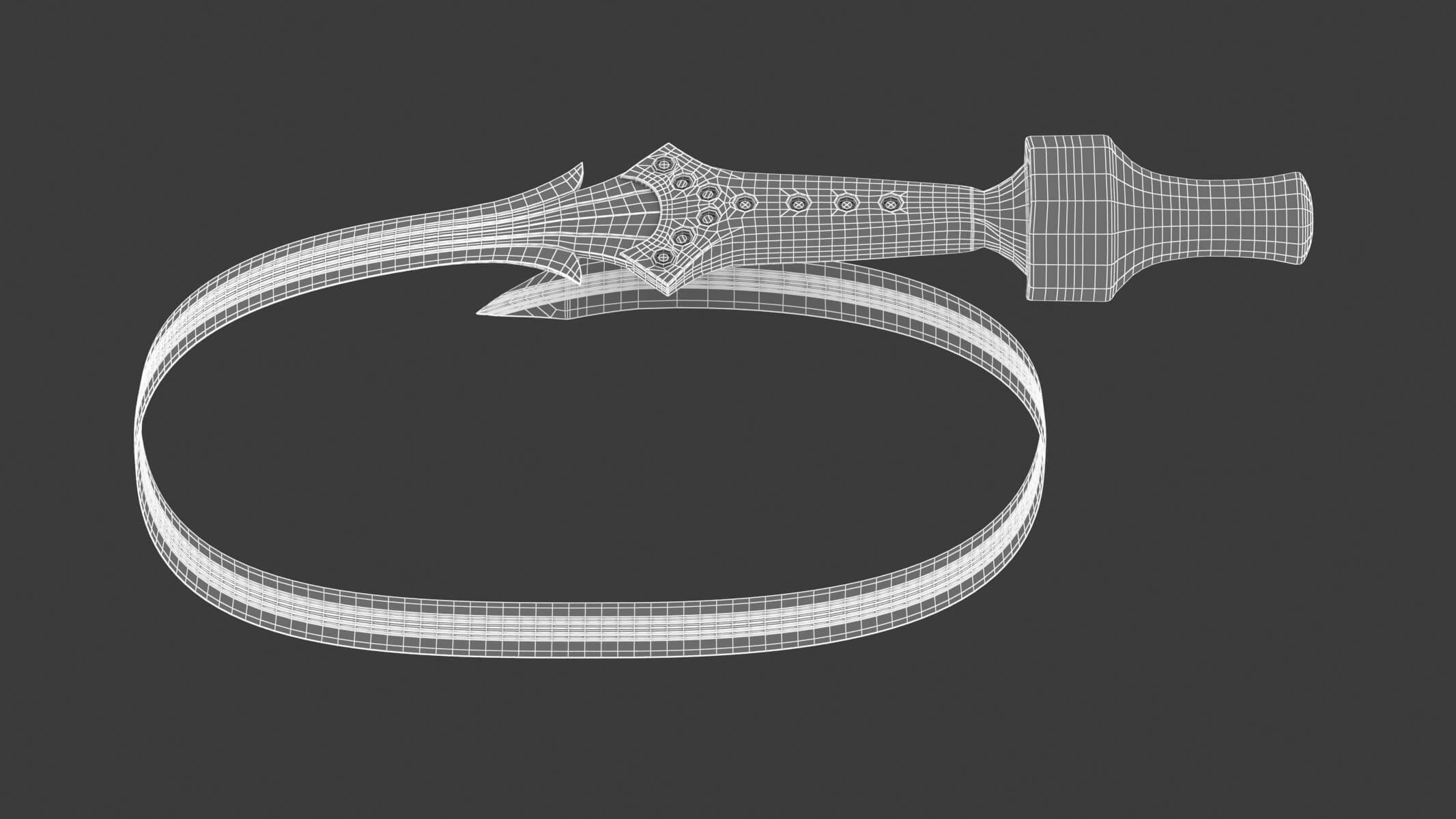 Urumi Sword 3D Model