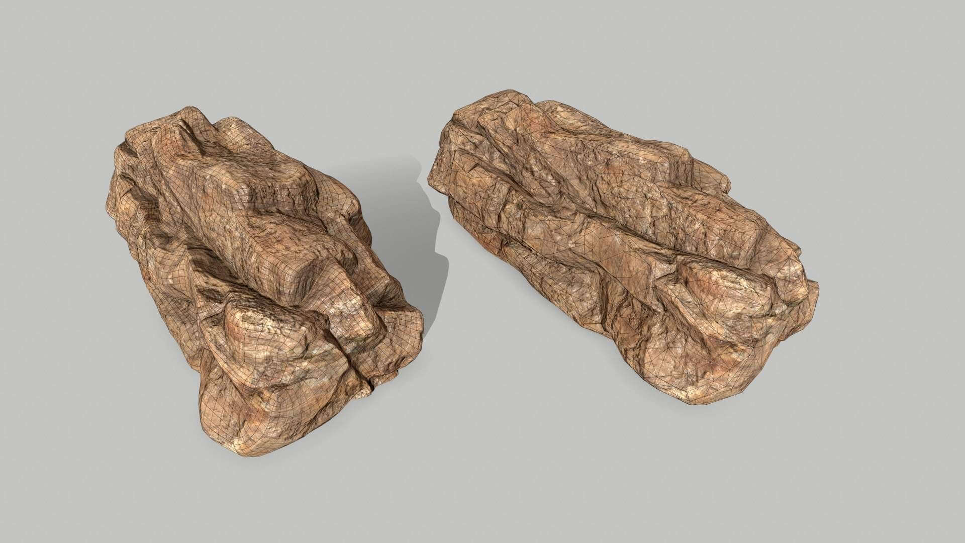 Desert Rocks 3D Model